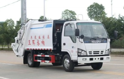 慶鈴五十鈴600P國六6方壓縮式垃圾車_壓縮式垃圾車生產廠家